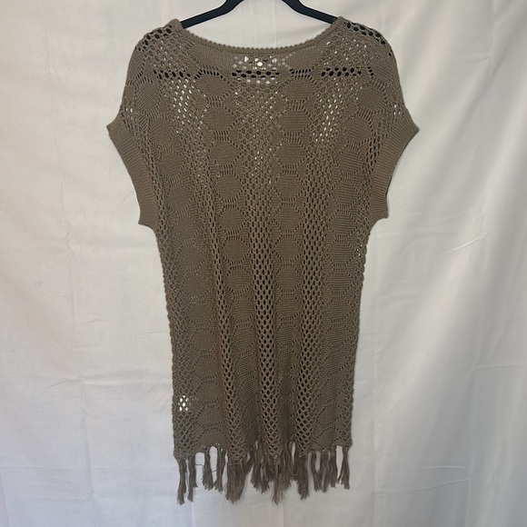 JOSEPH A TAN CROCHET BOHO SHIRT (SIZE L) - Picture 7 of 7
